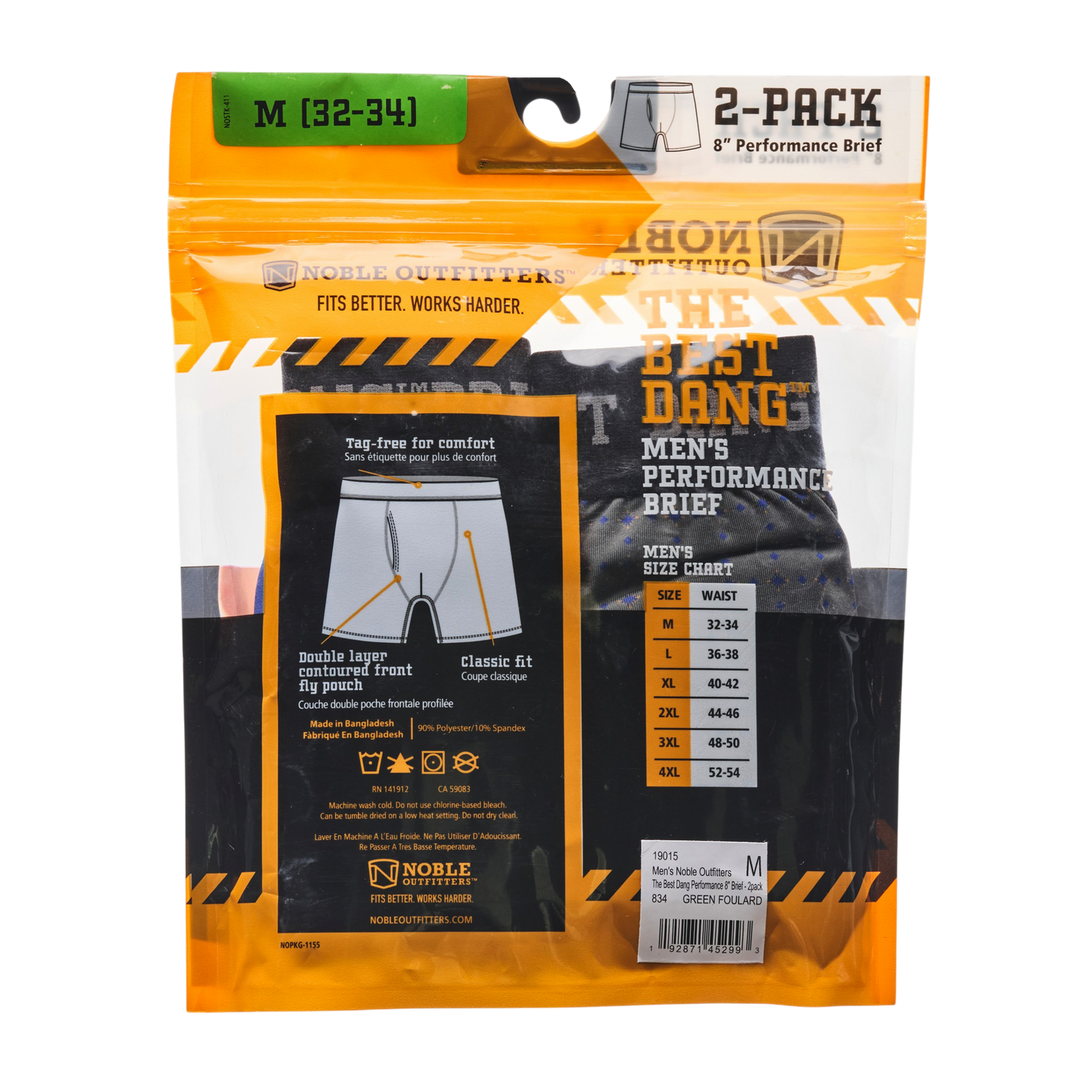 Men's The Best Dang™ Performance 8” Brief – 2 Pack