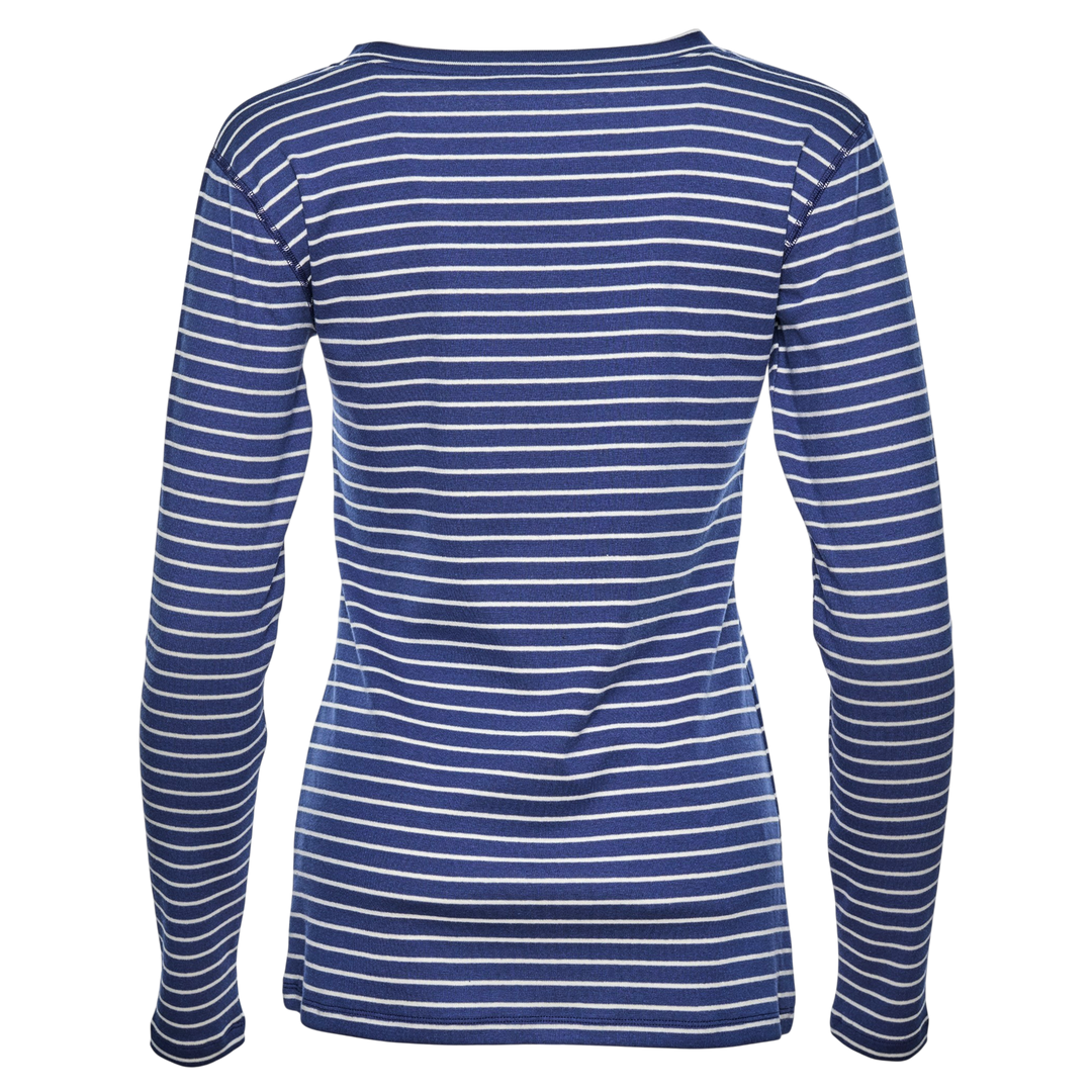 Tug-Free™ Long Sleeve Striped Crew