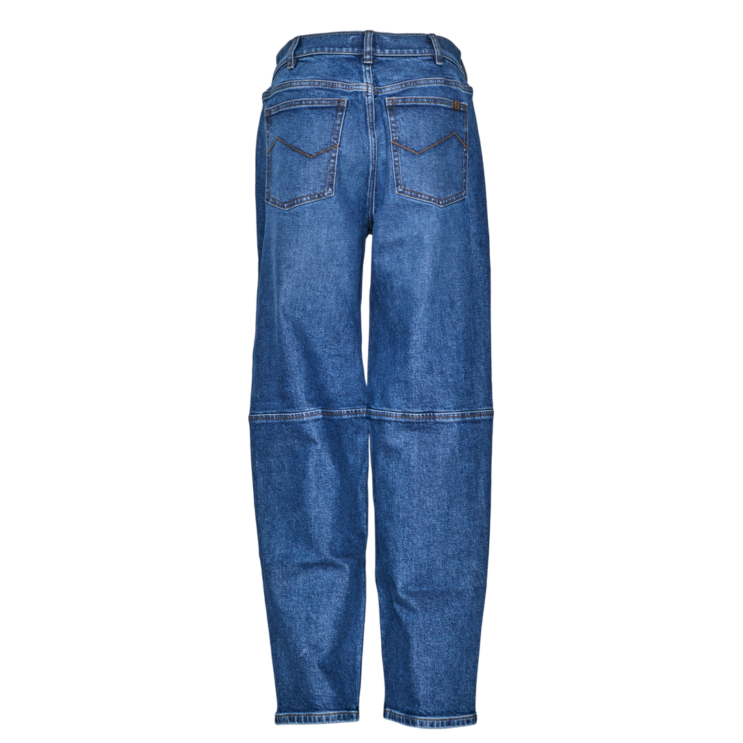 Denim 5-Pocket Barrel Leg Jean
