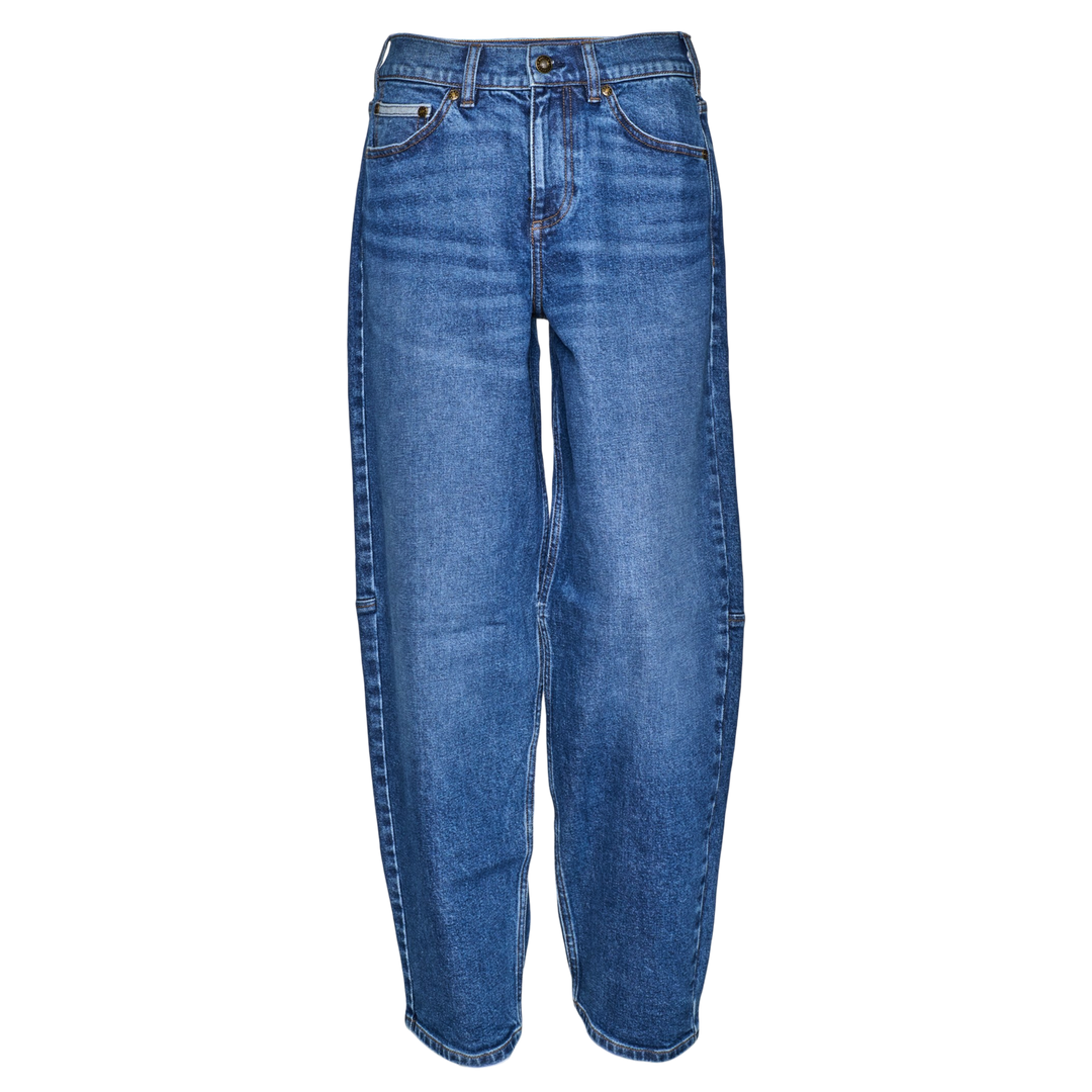 Denim 5-Pocket Barrel Leg Jean