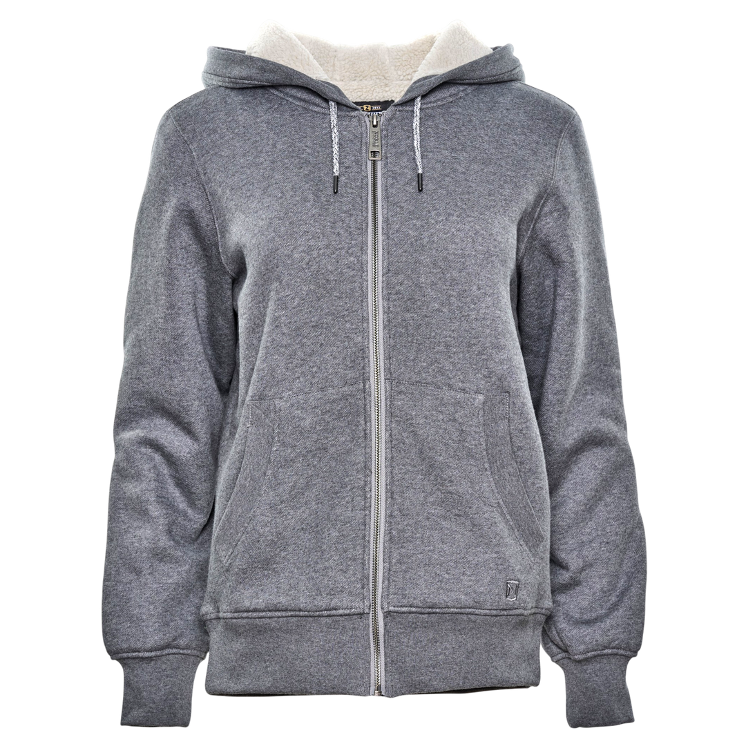 Sherpa Lined Full Zip Hoodie with water resistant finish