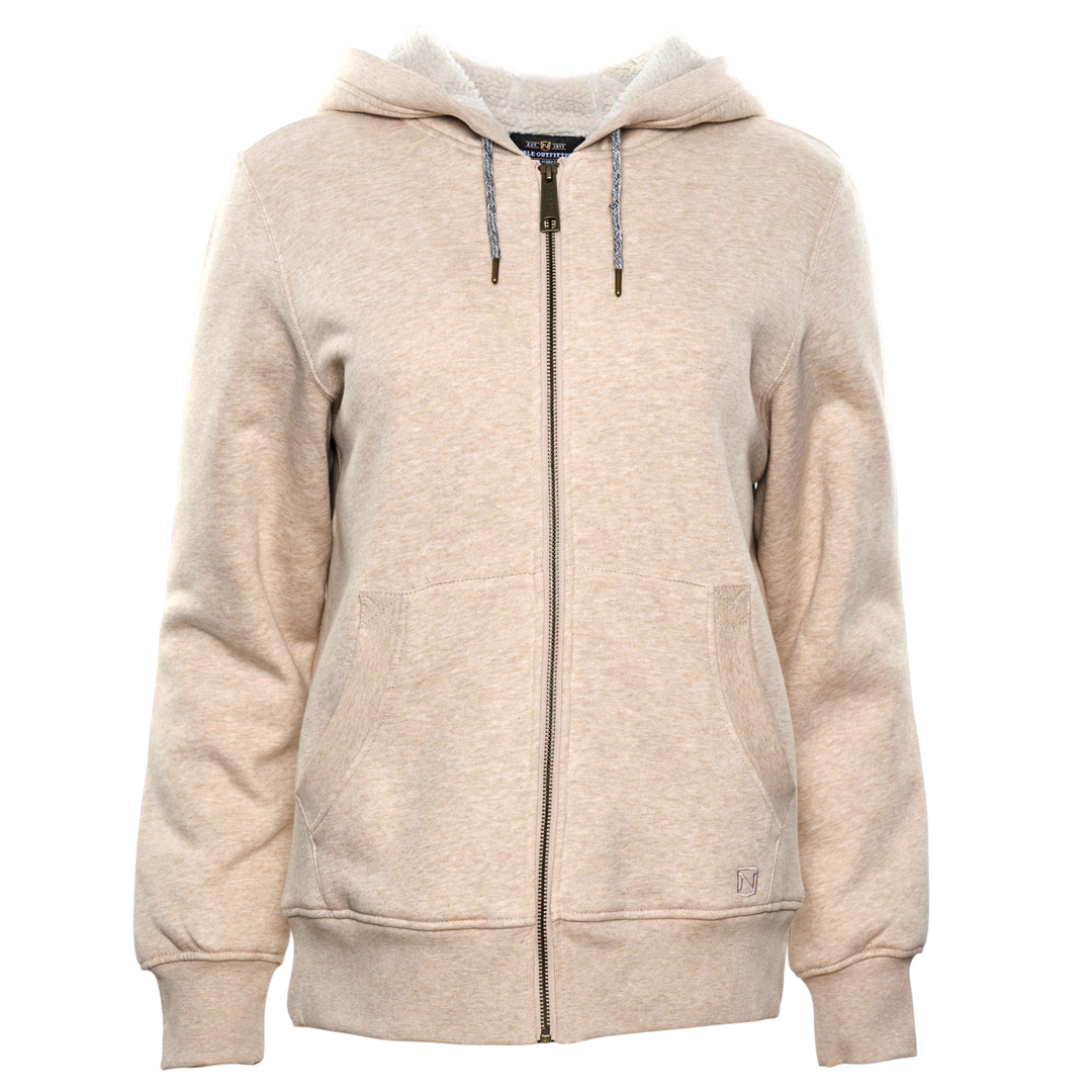 Sherpa Lined Full Zip Hoodie with water resistant finish