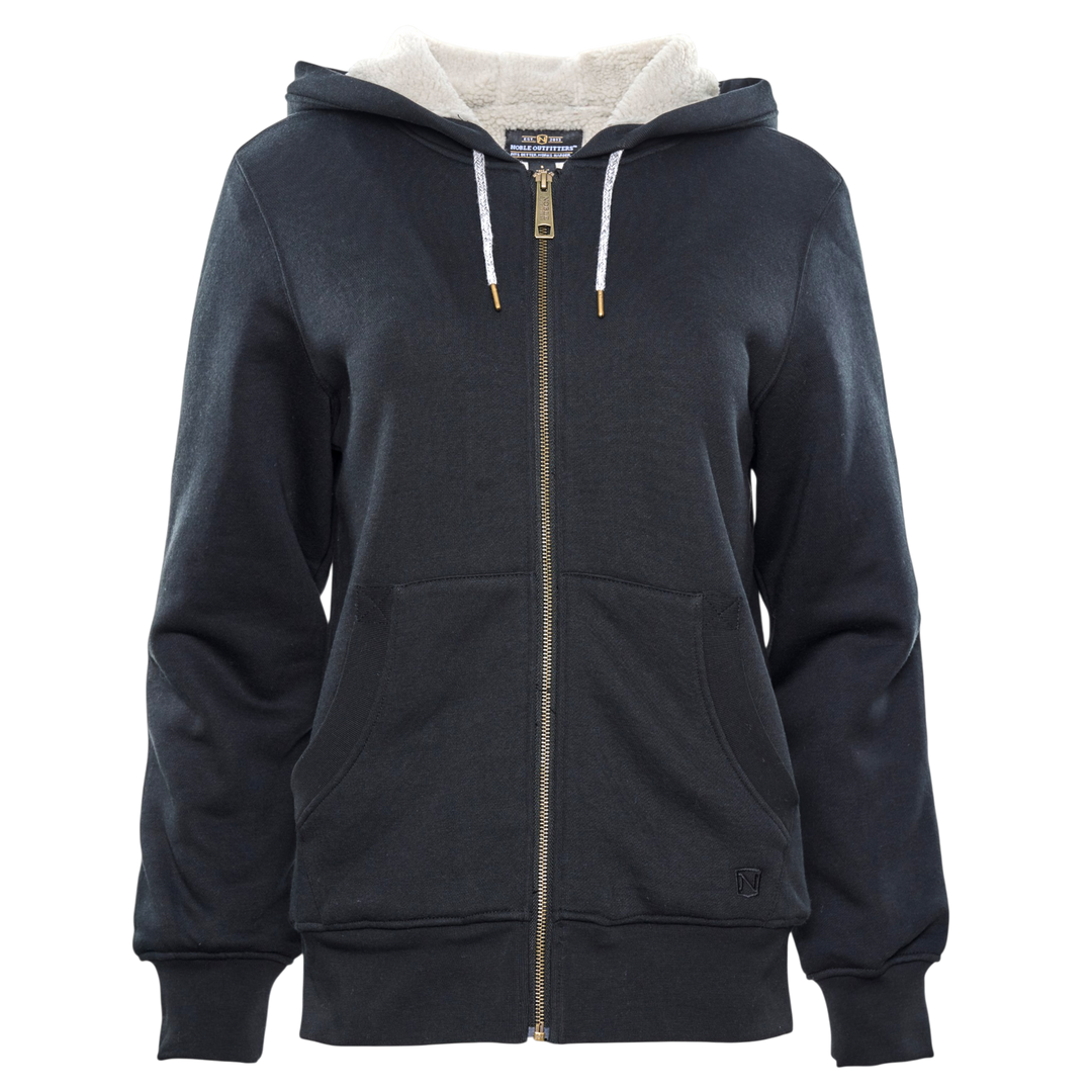 Sherpa Lined Full Zip Hoodie with water resistant finish