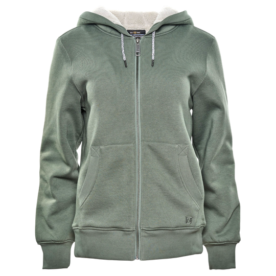 Sherpa Lined Full Zip Hoodie with water resistant finish