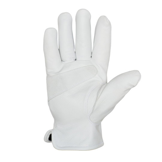 Men's Lined Water Resistant Leather Goatskin Work Glove