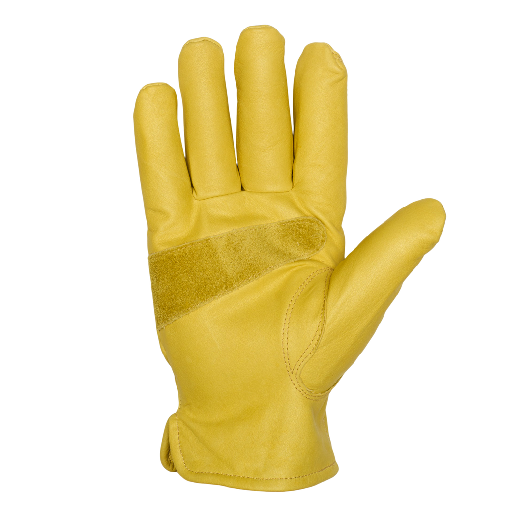 Men's Lined Water Resistant Leather Cowhide Work Glove