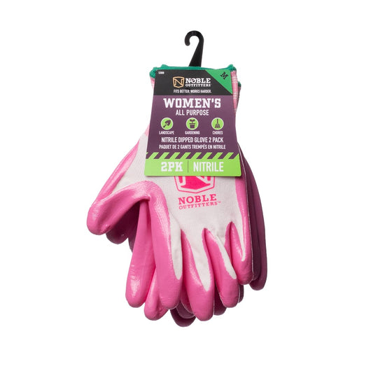 Noble Outfitters® Women’s Nitrile Dip Glove – 2pk