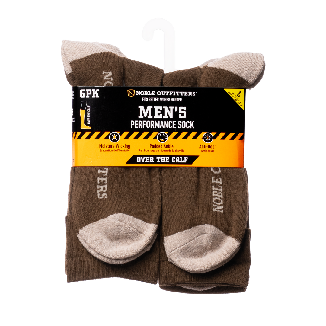 Men’s Noble Outfitters® Performance Over the Calf Sock – 6 pack