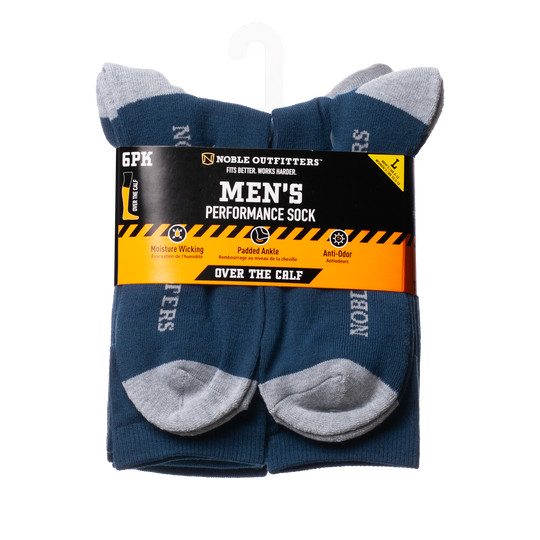 Men’s Noble Outfitters® Performance Over the Calf Sock – 6 pack