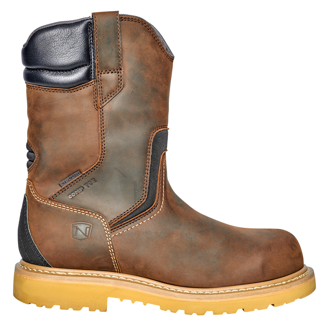 Men's STRIKE Wellington Work Boot Waterproof Composite Safety Toe