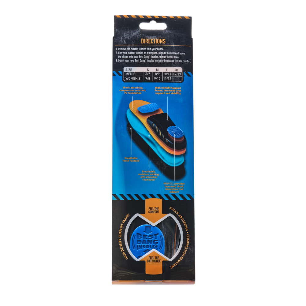 Men's Best Dang Insoles™ GEL Support Medium Arch