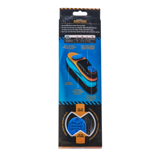 Men's Best Dang Insoles™ GEL Support Medium Arch