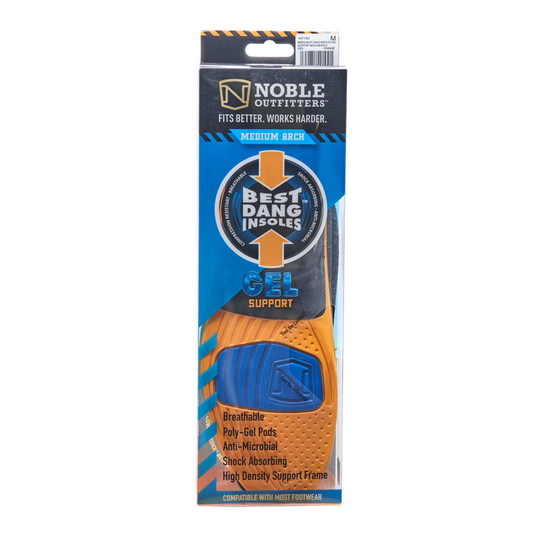 Men's Best Dang Insoles™ GEL Support Medium Arch
